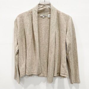 Pria Crop Waterfall Cardigan Sweater Silk Angora Lambswool Medium Lagenlook